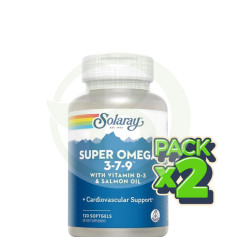 Pack 2x Super Omega 3-7-9 120 Perle Solaray