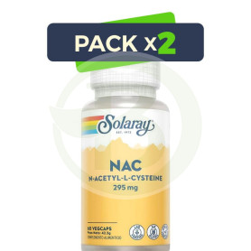 Pack 2x Nac 295Mg. 60 Cápsulas Solaray