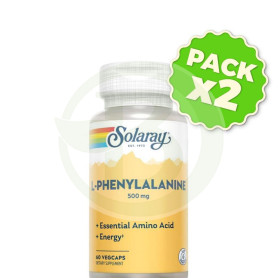 Pack 2x DL-Phenylalanine 500Mg. 60 Cápsulas Solaray