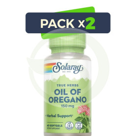 Pack 2x Oil Oregan 150Mg. 60 Perlas Solaray