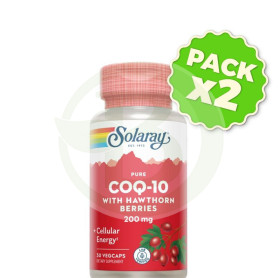 Pack 2x Pure Coq10 200 Mg - 30 Cápsulas Solaray