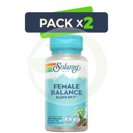 Pack 2x Female Balance - 100 Vegcaps Solaray