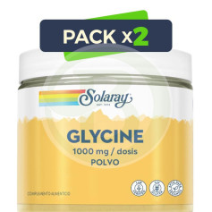 Pack 2x Glycine in Polvere 1000Mg 400G Solaray