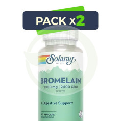 Pack 2x Bromelaina 60 Cápsulas Vegetales Solaray