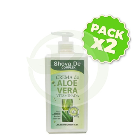 Pack 2x Crema Aloe Vera Complex 1000Ml. Shova De