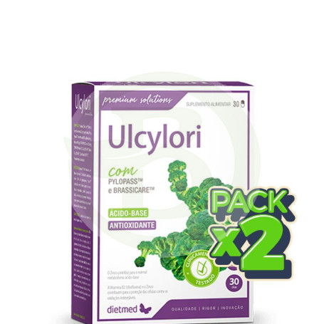Pack 2x Ulcylori 30 cápsulas Dietmed