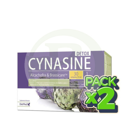 Pack 2x Cynasine Detox 30 Ampollas Dietmed