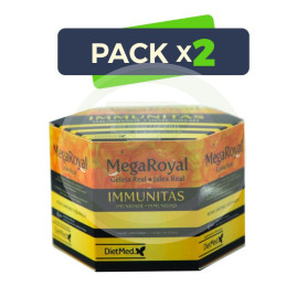 Pack 2x Megaroyal Inmunitas 20 Ampollas Dietmed