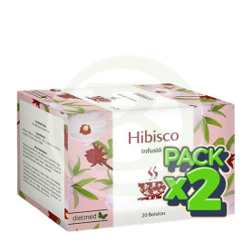 Pack 2x Infusión De Hibisco (Flor De Jamaica) 20 Bolsitas Dietmed