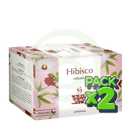 Pack 2x Infusión De Hibisco (Flor De Jamaica) 20 Bolsitas Dietmed