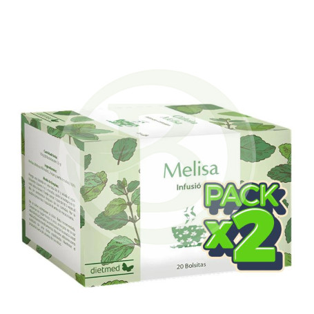 Pack 2x Infusión Melisa 20 Bolsitas Dietmed