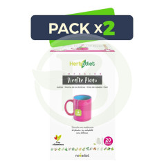 Pack 2x Herbodiet Vientre Plano 20 Filtros Nova Diet