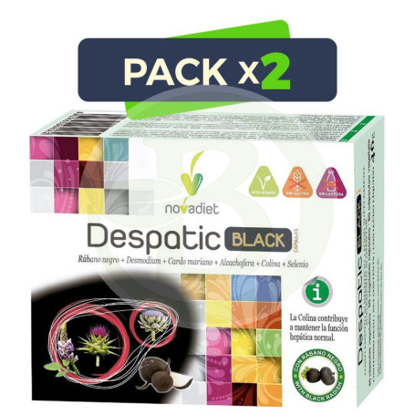 Pack 2x Despatic Black 60 Cápsulas Vegetales Nova Diet