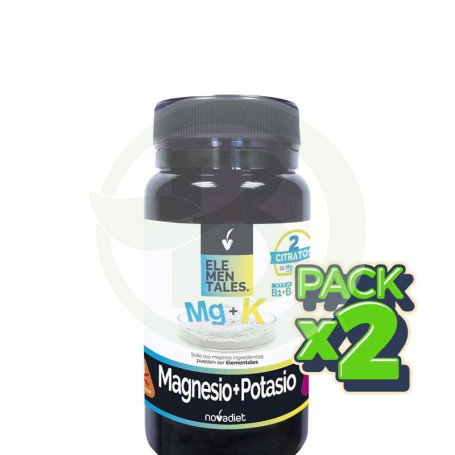 Pack 2x Magnesio + Potasio 60 Comprimidos Nova Diet