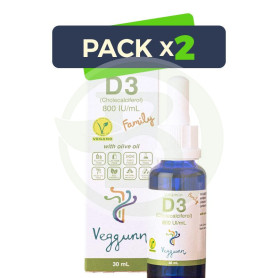 Pack 2x Vitamina D 30Ml. Veggunn