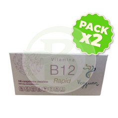 Pack 2x Vitamina B12 Rapid 1000Mcg 100 Compresse Veggunn