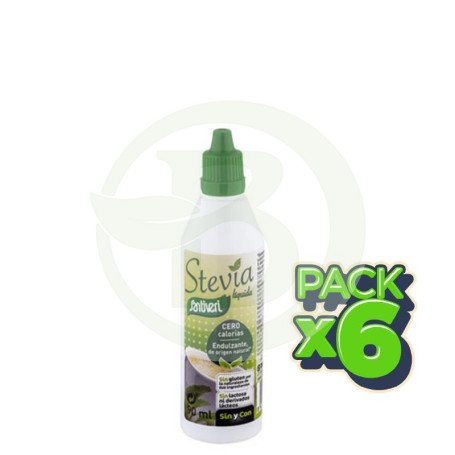Pack 6x Stevia Liquida 90Ml. Santiveri