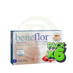Pack 6x Beneflor 40 Capsule (Bacil) Santiveri