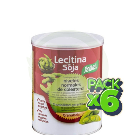 Pack 6x Lecitina Bote 270Gr. Santiveri
