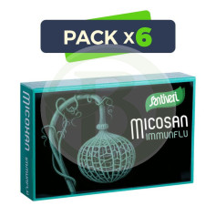 Pack 6x Micosan Immunflu 40 Capsule Santiveri