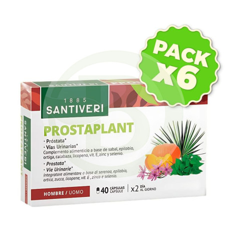 Pack 6x Prostaplant Serenpro 40 Cápsulas Santiveri