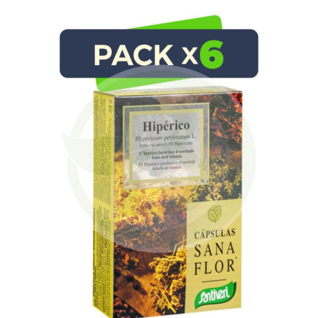 Pack 6x Cápsulas Hipérico 24Gr. Santiveri