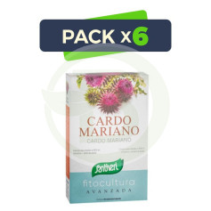 Pack 6x Cardo Mariano 40 Cápsulas Santiveri