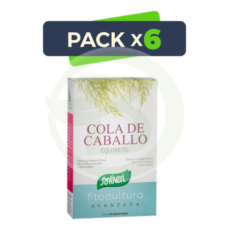 Pack 6x Cola de Caballo 40 Cápsulas Santiveri