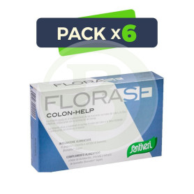 Pack 6x Florase Colon-Help 40 Cápsulas Santiveri