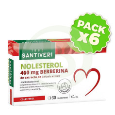 Pack 6x Nolesterol 30 Compresse Santiveri
