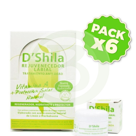 Pack 6x Rejuvenecedor Labial Limón 15Ml Shila