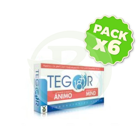 Pack 6x Tegor 18+ 40 Cápsulas Tegor