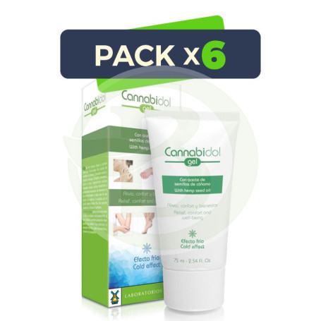 Pack 6x Cannabidol Gel 75Ml. Tegor