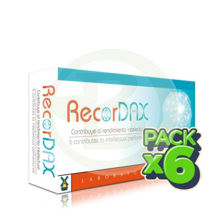 Pack 6x Recordax 40 Cápsulas Tegor