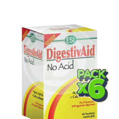 Pack 6x Digestivaid No Acid 60 Tavolette ESI - Trepat Diet