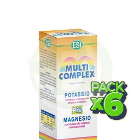 Pack 6x Multicomplex Potasio + Magnesio 90 Tabletas ESI - Trepat Diet