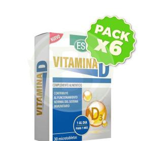 Pack 6x Vitamina D 30 Tabletas Esi