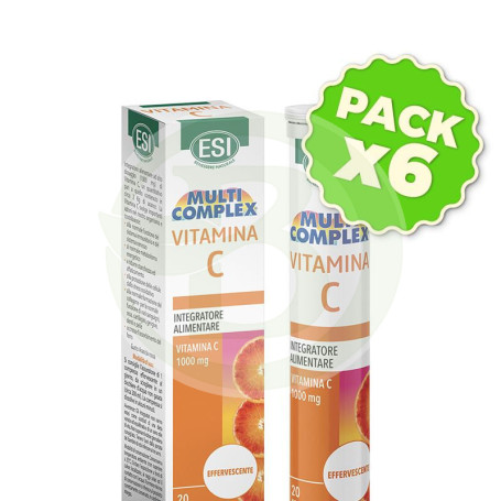 Pack 6x Vitamina C 1.000Mg. 20 Comprimidos Esi