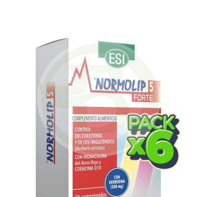Pack 6x Normolip 5 Forte 36 Capsulas Esi