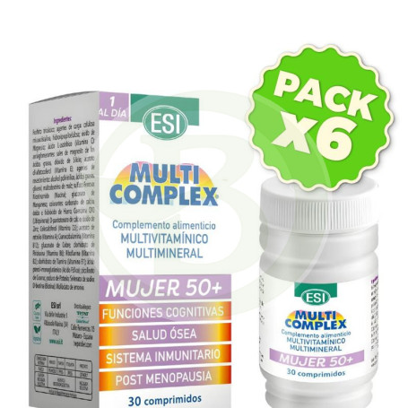 Pack 6x Multicomplex Mujer 50+ 30 Comprimidos Esi