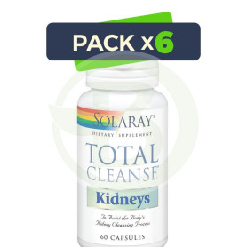 Pack 6x Total Cleanse Kidneys 60 Cápsulas Solaray