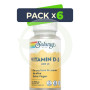 Pack 6x Vitamina D3 400UI 120 Perlas Solaray