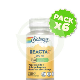 Pack 6x Reacta C TM 500Mg. 60 Cápsulas Solaray