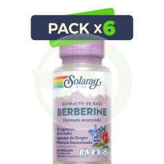 Pack 6x Berberine 60 Capsule Solaray