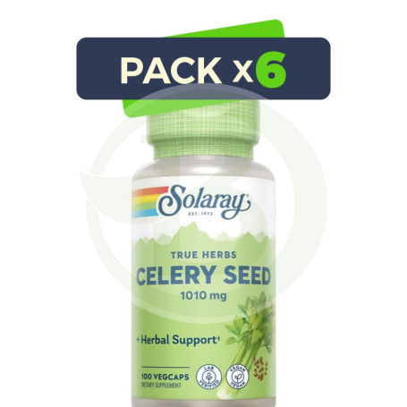 Pack 6x Celery Seed (Apio) 100 Cápsulas Solaray