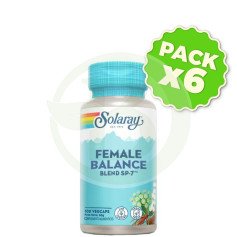 Pack 6x Female Balance - 100 Vegcaps Solaray