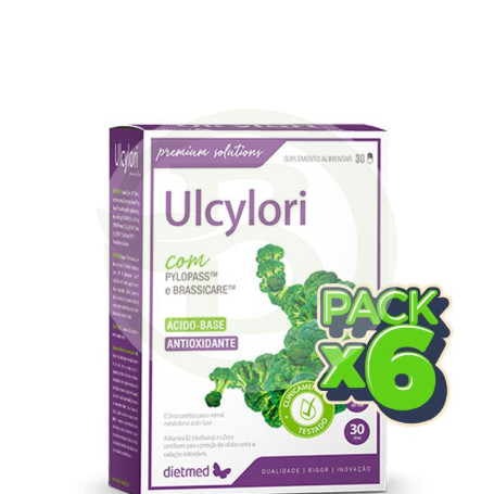 Pack 6x Ulcylori 30 cápsulas Dietmed