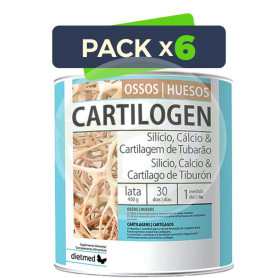 Pack 6x Cartilogen Polvo 450Gr. Dietmed