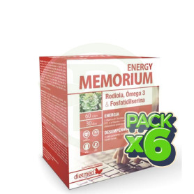 Pack 6x Memorium Energy Omega 3 60 Cápsulas Dietmed