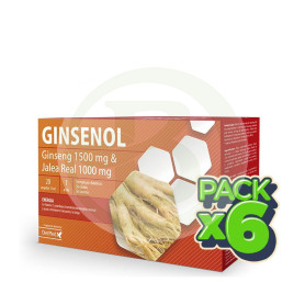 Pack 6x Ginsenol 20 Ampollas 15Ml. Dietmed